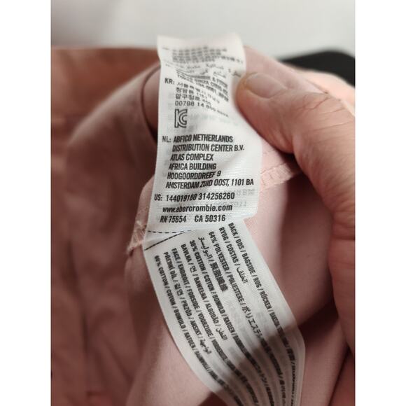 Abercrombie & Fitch Pink Waterproof Wind Resistant Jacket Women's XL - Picture 9 of 11